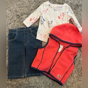 ✨3/$30✨ Carhartt 3-Piece Set 3m